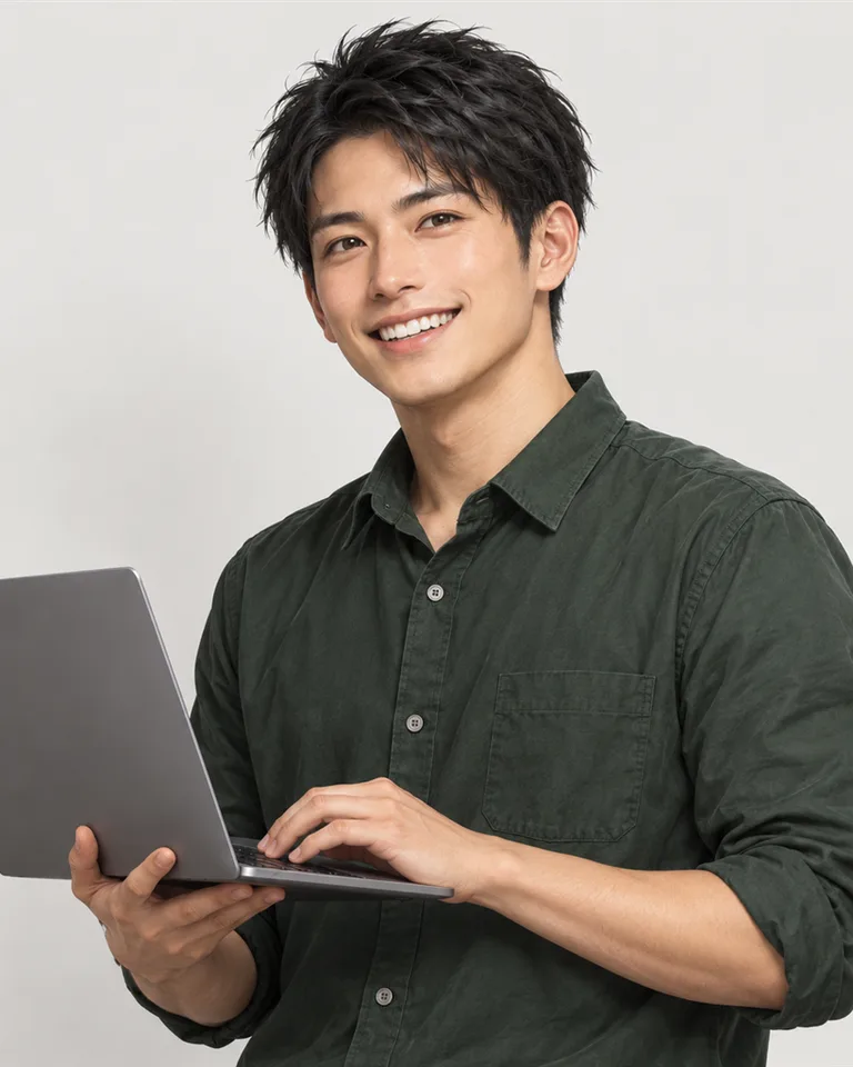 勝山 リュウ（AIの担当者のイメージ）